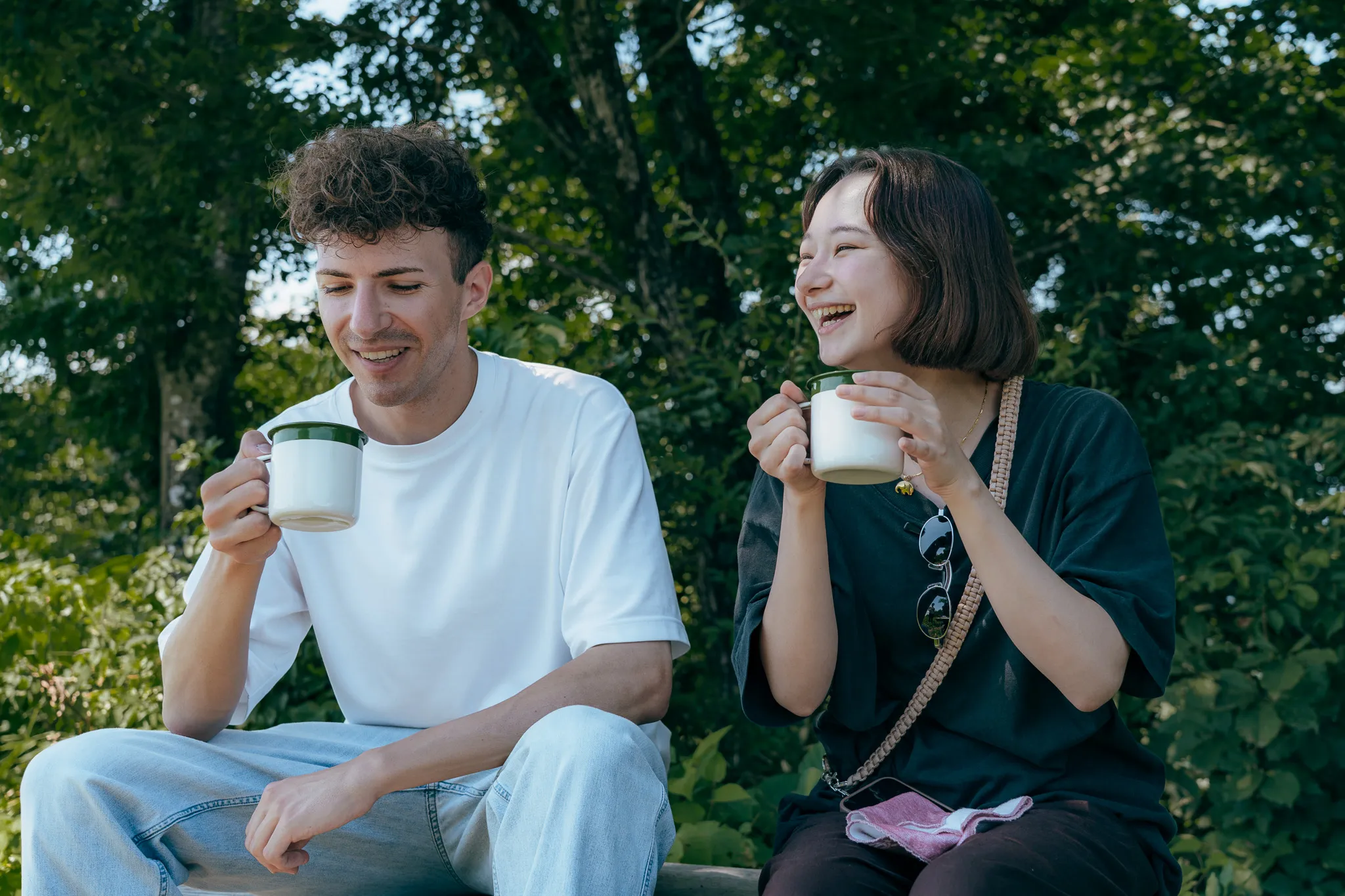 クロモジ茶と笹団子