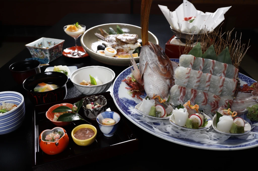 人丸花壇の会席料理