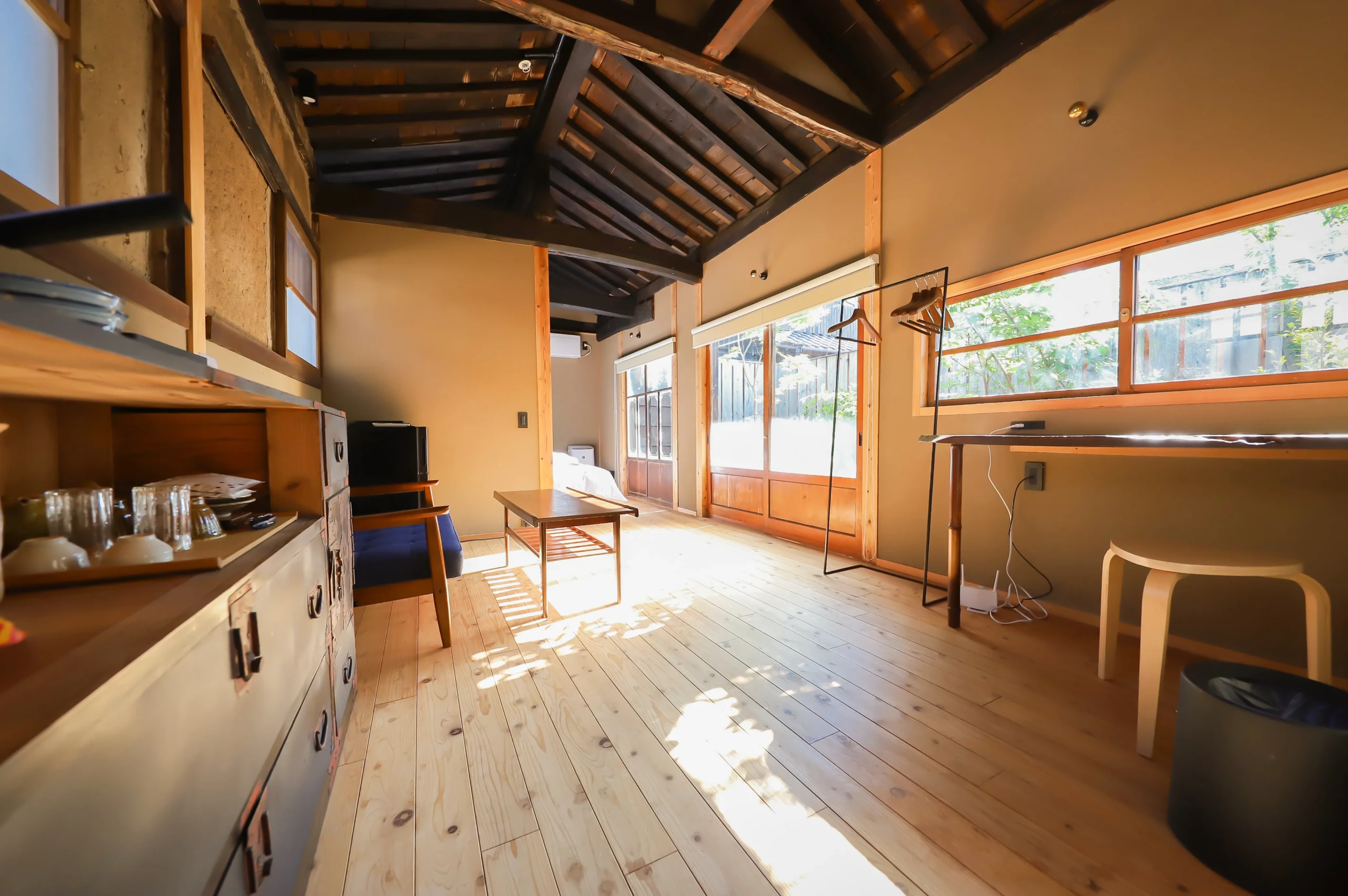 古民家の趣を残した開放的な造り