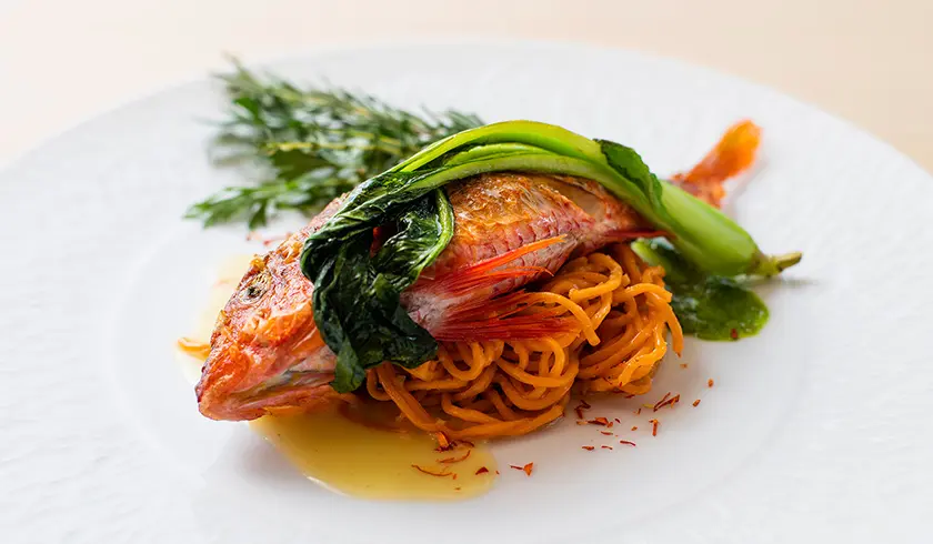 ミクニ伊豆高原で提供されている魚料理